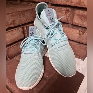 Adidas Human Race Pharrell x Tennis HU Icey Blue Sneakers - Men’s 10